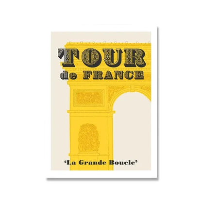 Grand Tour Cycling Canvas Prints