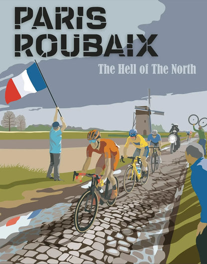 Classic Cycling Climb Canvas Prints