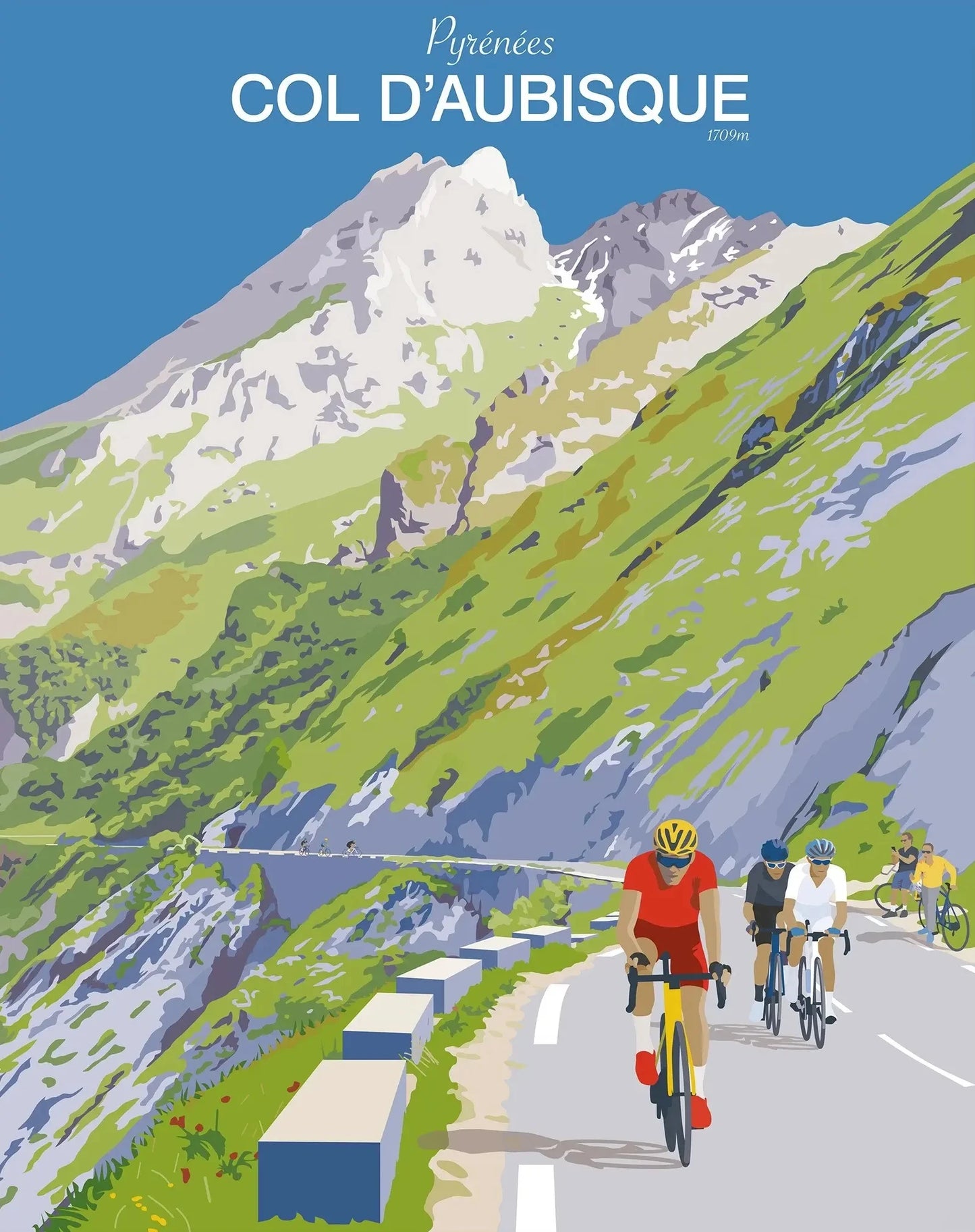 Classic Cycling Climb Canvas Prints