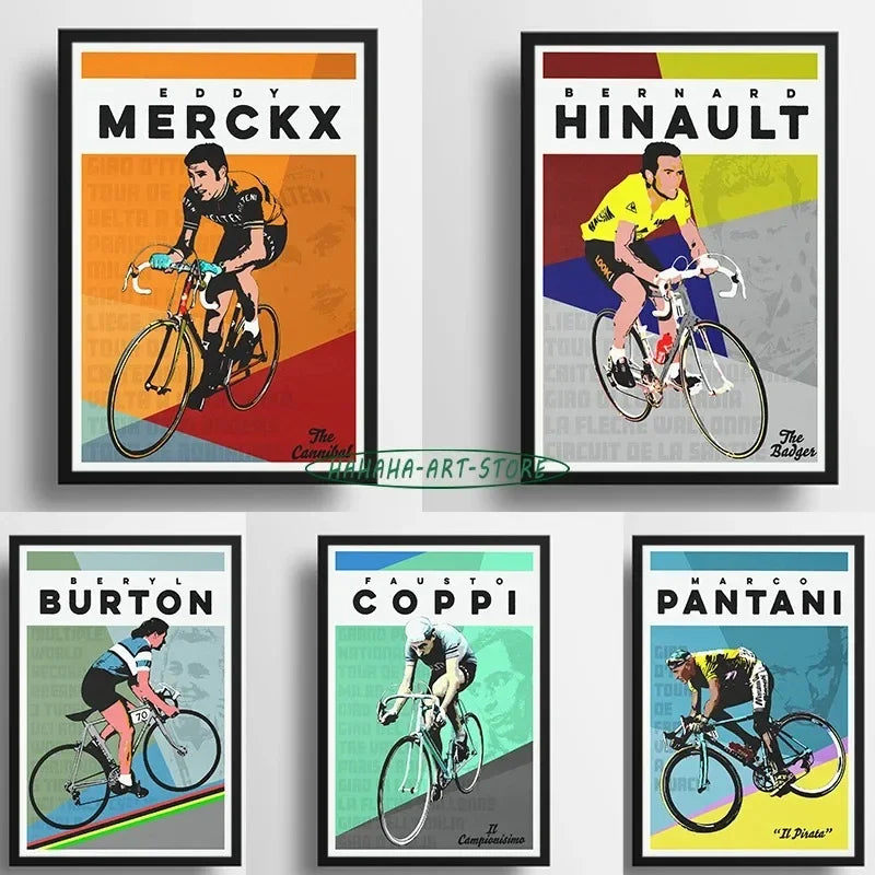 Cycling Legends Canvas Prints