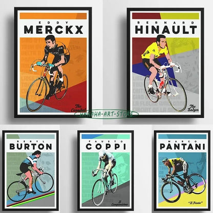 Cycling Legends Canvas Prints